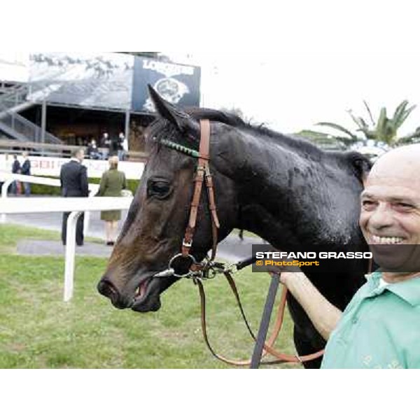 Grand Treasure\'s winning connection of the Premio Criterium Femminile Rome- Capannelle racecourse,4th nov.2012 ph.Stefano Grasso
