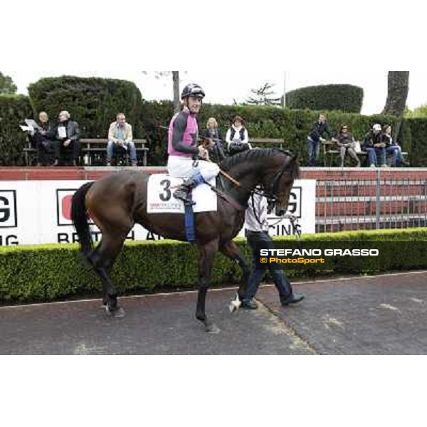 Olivier Peslier on Feuerblitz Rome- Capannelle racecourse,4th nov.2012 ph.Stefano Grasso