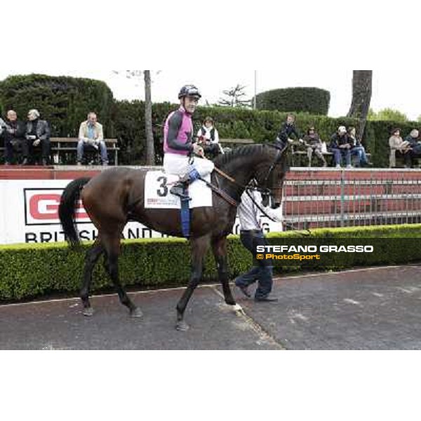 Olivier Peslier on Feuerblitz Rome- Capannelle racecourse,4th nov.2012 ph.Stefano Grasso