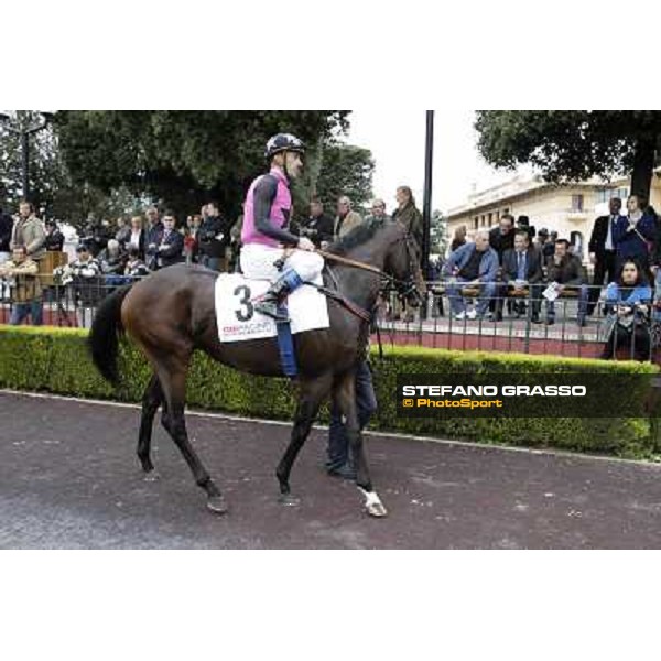 Olivier Peslier on Feuerblitz Rome- Capannelle racecourse,4th nov.2012 ph.Stefano Grasso