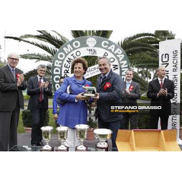 The prize giving ceremony of the Gran Premio Roma GBI Racing Rome- Capannelle racecourse,4th nov.2012 ph.Stefano Grasso