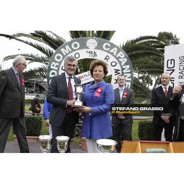 The prize giving ceremony of the Gran Premio Roma GBI Racing Rome- Capannelle racecourse,4th nov.2012 ph.Stefano Grasso