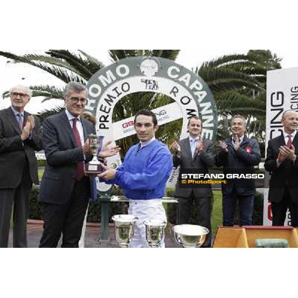 The prize giving ceremony of the Gran Premio Roma GBI Racing Rome- Capannelle racecourse,4th nov.2012 ph.Stefano Grasso