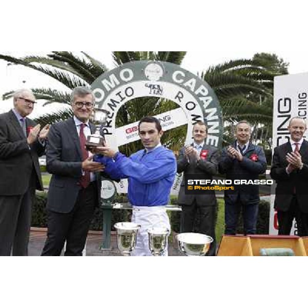 The prize giving ceremony of the Gran Premio Roma GBI Racing Rome- Capannelle racecourse,4th nov.2012 ph.Stefano Grasso