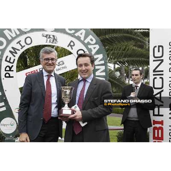 The Prize giving ceremony of the Premio Ribot . Francersco Ruffo and Richard Pritchard-Gordon Rome- Capannelle racecourse,4th nov.2012 ph.Stefano Grasso