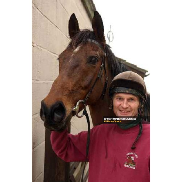 Dr. Philip Pritchard with Happy Hussar at Purton, Gloucesteshire 19th march 2005 Ph. Stefano Grasso