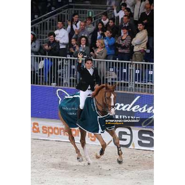 Sergio Alvarez Moya and Zipper win the Rolex FEI World Cup jumping Verona presented by FixDesign Fieracavalli 2012 - Verona,11th nov. 2012 ph.Stefano Grasso