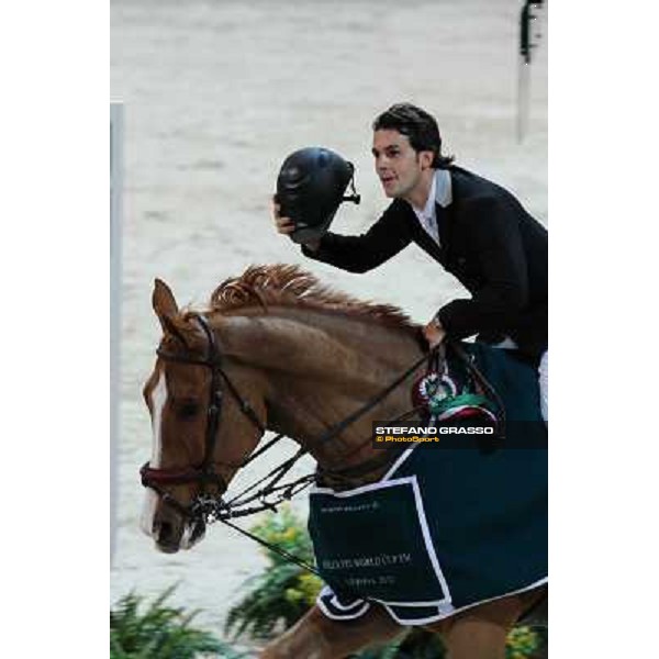 Sergio Alvarez Moya and Zipper win the Rolex FEI World Cup jumping Verona presented by FixDesign Fieracavalli 2012 - Verona,11th nov. 2012 ph.Stefano Grasso