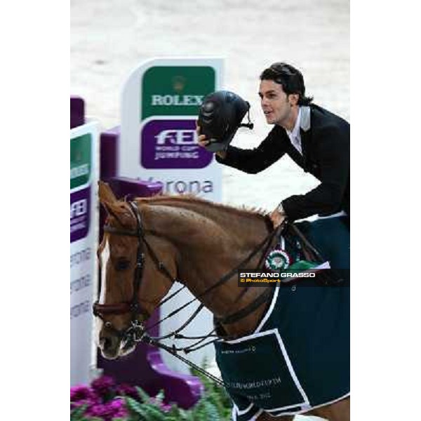 Sergio Alvarez Moya and Zipper win the Rolex FEI World Cup jumping Verona presented by FixDesign Fieracavalli 2012 - Verona,11th nov. 2012 ph.Stefano Grasso
