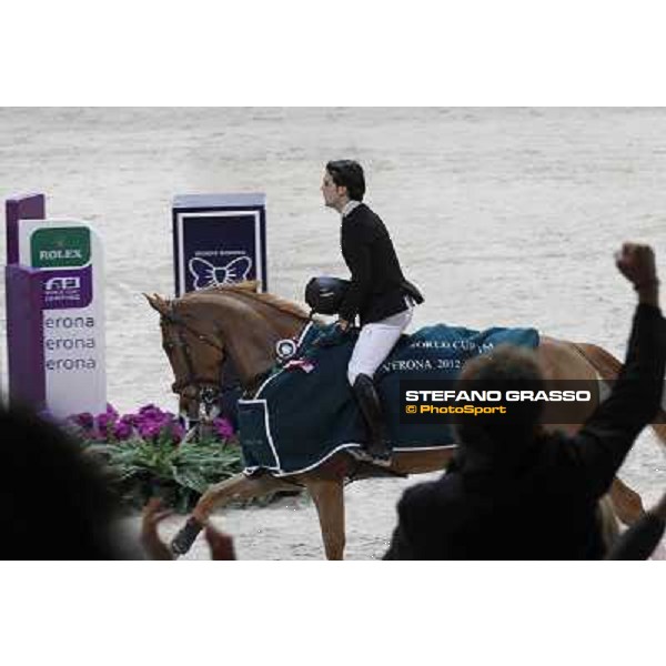 Sergio Alvarez Moya and Zipper win the Rolex FEI World Cup jumping Verona presented by FixDesign Fieracavalli 2012 - Verona,11th nov. 2012 ph.Stefano Grasso