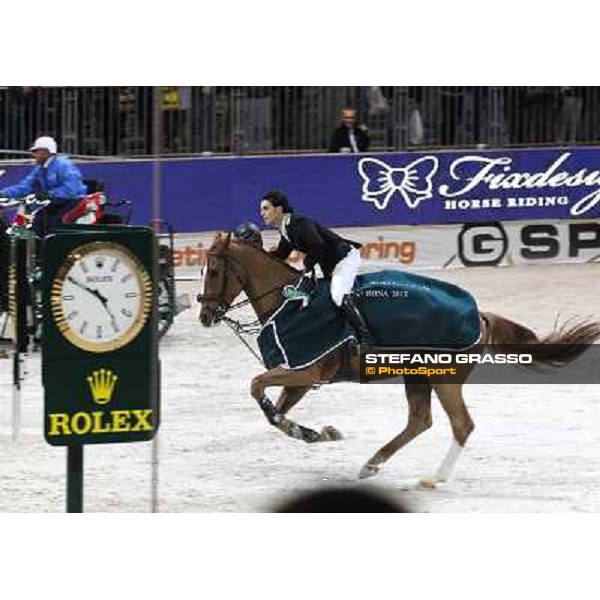 Sergio Alvarez Moya and Zipper win the Rolex FEI World Cup jumping Verona presented by FixDesign Fieracavalli 2012 - Verona,11th nov. 2012 ph.Stefano Grasso