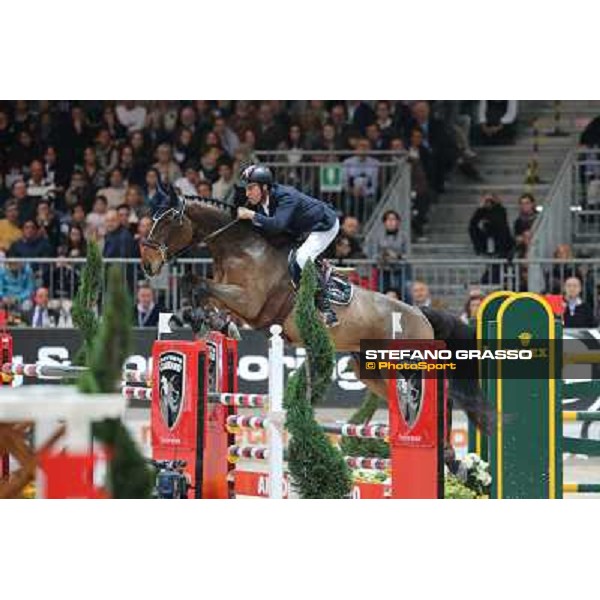Luca Maria Moneta and Neptune Brecourt are second in the Rolex FEI World Cup jumping Verona presented by FixDesign Fieracavalli 2012 - Verona,11th nov. 2012 ph.Stefano Grasso