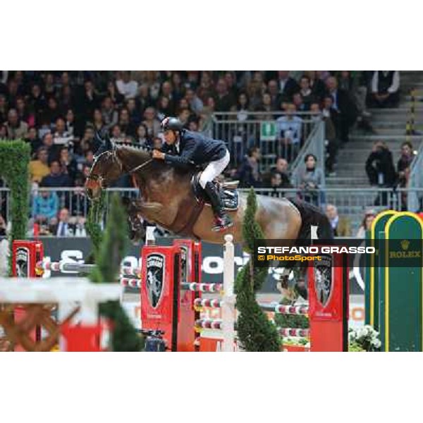 Luca Maria Moneta and Neptune Brecourt are second in the Rolex FEI World Cup jumping Verona presented by FixDesign Fieracavalli 2012 - Verona,11th nov. 2012 ph.Stefano Grasso