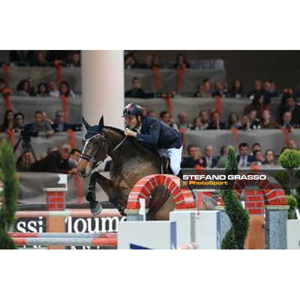 Luca Maria Moneta and Neptune Brecourt are second in the Rolex FEI World Cup jumping Verona presented by FixDesign Fieracavalli 2012 - Verona,11th nov. 2012 ph.Stefano Grasso