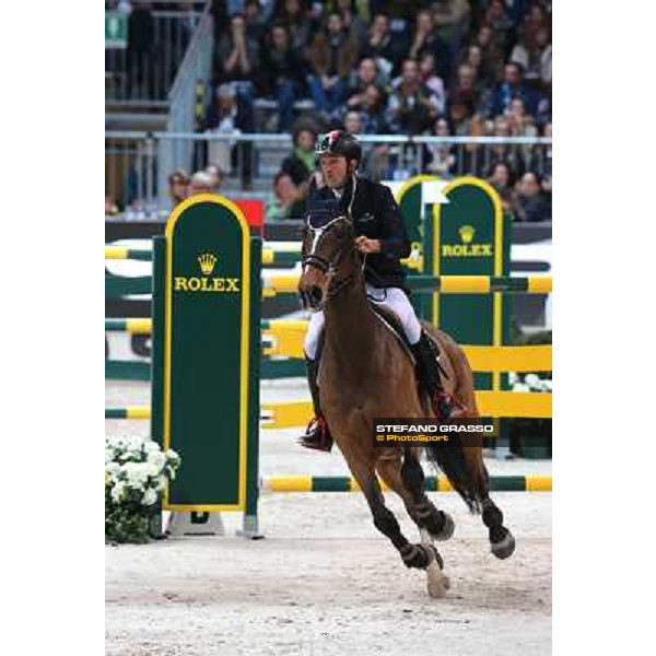 Luca Maria Moneta and Neptune Brecourt are second in the Rolex FEI World Cup jumping Verona presented by FixDesign Fieracavalli 2012 - Verona,11th nov. 2012 ph.Stefano Grasso