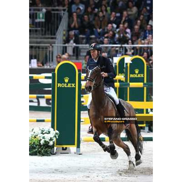 Luca Maria Moneta and Neptune Brecourt are second in the Rolex FEI World Cup jumping Verona presented by FixDesign Fieracavalli 2012 - Verona,11th nov. 2012 ph.Stefano Grasso