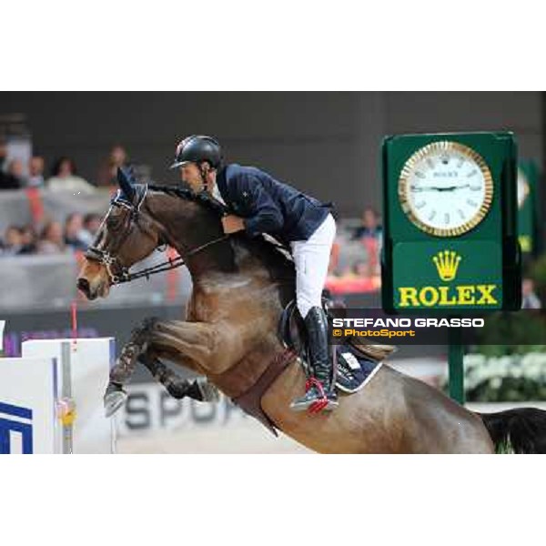 Luca Maria Moneta and Neptune Brecourt are second in the Rolex FEI World Cup jumping Verona presented by FixDesign Fieracavalli 2012 - Verona,11th nov. 2012 ph.Stefano Grasso