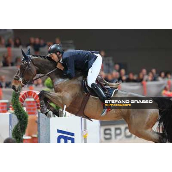Luca Maria Moneta and Neptune Brecourt are second in the Rolex FEI World Cup jumping Verona presented by FixDesign Fieracavalli 2012 - Verona,11th nov. 2012 ph.Stefano Grasso