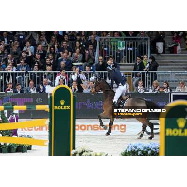 Luca Maria Moneta and Neptune Brecourt are second in the Rolex FEI World Cup jumping Verona presented by FixDesign Fieracavalli 2012 - Verona,11th nov. 2012 ph.Stefano Grasso