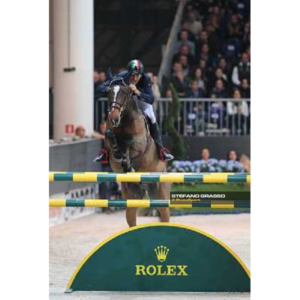 Luca Maria Moneta and Neptune Brecourt are second in the Rolex FEI World Cup jumping Verona presented by FixDesign Fieracavalli 2012 - Verona,11th nov. 2012 ph.Stefano Grasso