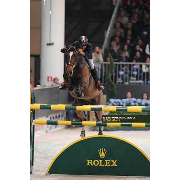 Luca Maria Moneta and Neptune Brecourt are second in the Rolex FEI World Cup jumping Verona presented by FixDesign Fieracavalli 2012 - Verona,11th nov. 2012 ph.Stefano Grasso