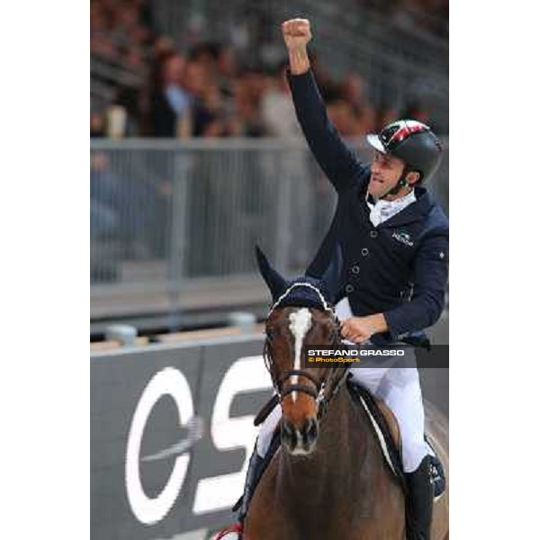 Luca Maria Moneta and Neptune Brecourt are second in the Rolex FEI World Cup jumping Verona presented by FixDesign Fieracavalli 2012 - Verona,11th nov. 2012 ph.Stefano Grasso