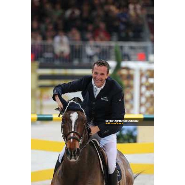 Luca Maria Moneta and Neptune Brecourt are second in the Rolex FEI World Cup jumping Verona presented by FixDesign Fieracavalli 2012 - Verona,11th nov. 2012 ph.Stefano Grasso