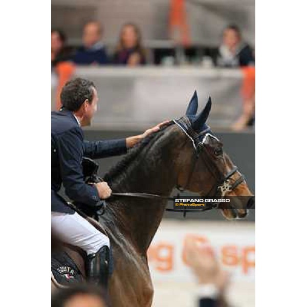 Luca Maria Moneta and Neptune Brecourt are second in the Rolex FEI World Cup jumping Verona presented by FixDesign Fieracavalli 2012 - Verona,11th nov. 2012 ph.Stefano Grasso