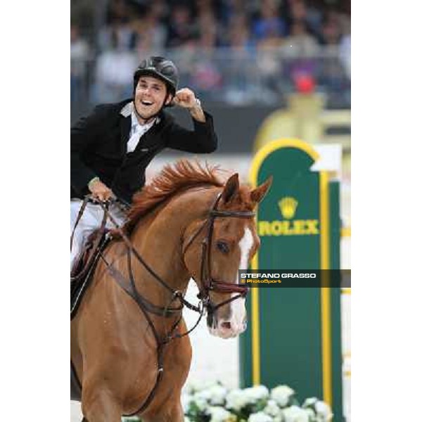 Luca Maria Moneta and Neptune Brecourt are second in the Rolex FEI World Cup jumping Verona presented by FixDesign Fieracavalli 2012 - Verona,11th nov. 2012 ph.Stefano Grasso