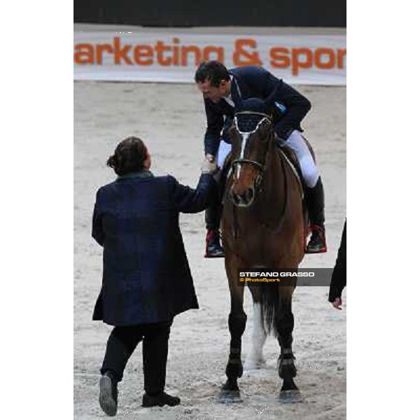 Luca Maria Moneta and Neptune Brecourt are second in the Rolex FEI World Cup jumping Verona presented by FixDesign Fieracavalli 2012 - Verona,11th nov. 2012 ph.Stefano Grasso