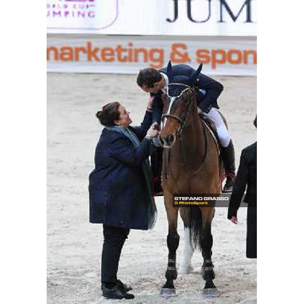 Luca Maria Moneta and Neptune Brecourt are second in the Rolex FEI World Cup jumping Verona presented by FixDesign Fieracavalli 2012 - Verona,11th nov. 2012 ph.Stefano Grasso