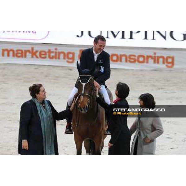 Luca Maria Moneta and Neptune Brecourt are second in the Rolex FEI World Cup jumping Verona presented by FixDesign Fieracavalli 2012 - Verona,11th nov. 2012 ph.Stefano Grasso