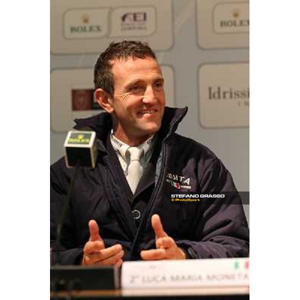 Luca Maria Moneta and Neptune Brecourt are second in the Rolex FEI World Cup jumping Verona presented by FixDesign Fieracavalli 2012 - Verona,11th nov. 2012 ph.Stefano Grasso