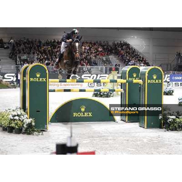 Luca Maria Moneta and Neptune Brecourt are second in the Rolex FEI World Cup jumping Verona presented by FixDesign Fieracavalli 2012 - Verona,11th nov. 2012 ph.Stefano Grasso