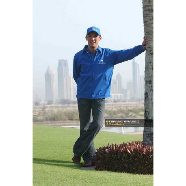 Frankie Dettori standing at Godolphin Al Quoz Racing Stables al Quoz - Dubai UAE 23rd march 2005 ph. Stefano Grasso