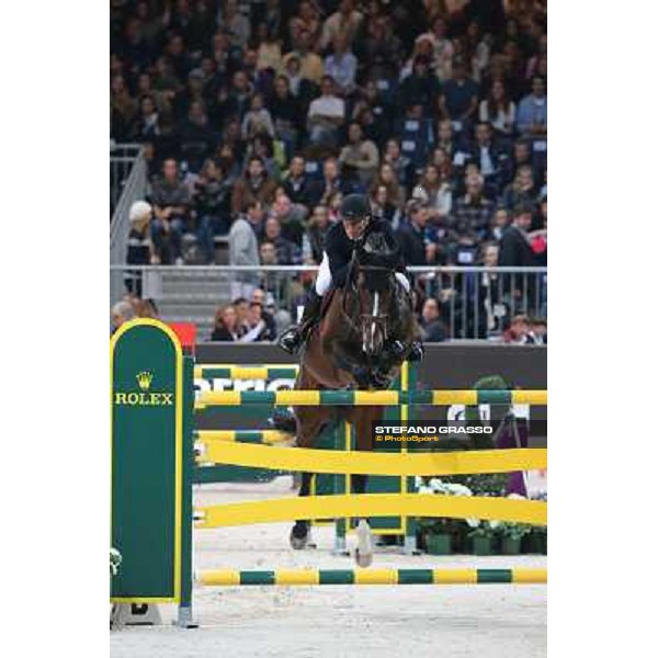 Dirk Demeersman and Bufero Van Het Panishof Rolex Fei World Cup Jumping Verona Fieracavalli 2012 Verona,11th nov.2012 ph.Stefano Grasso