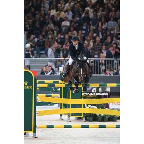 Dirk Demeersman and Bufero Van Het Panishof Rolex Fei World Cup Jumping Verona Fieracavalli 2012 Verona,11th nov.2012 ph.Stefano Grasso