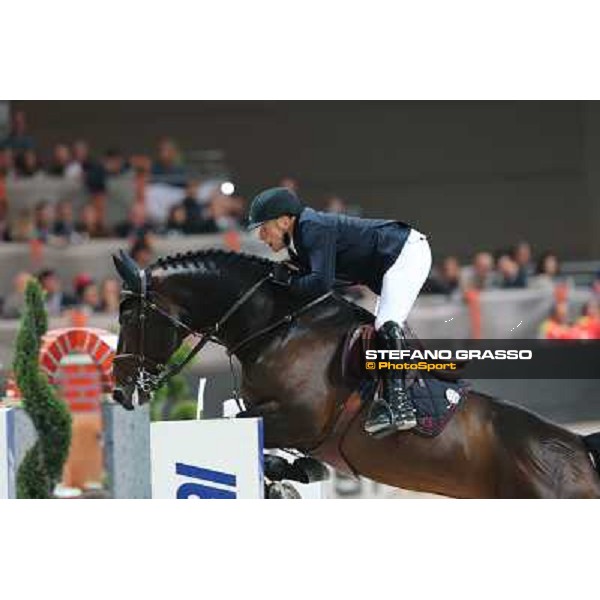 Dirk Demeersman and Bufero Van Het Panishof Rolex Fei World Cup Jumping Verona Fieracavalli 2012 Verona,11th nov.2012 ph.Stefano Grasso