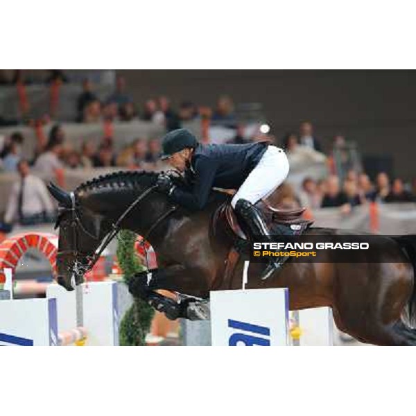 Dirk Demeersman and Bufero Van Het Panishof Rolex Fei World Cup Jumping Verona Fieracavalli 2012 Verona,11th nov.2012 ph.Stefano Grasso
