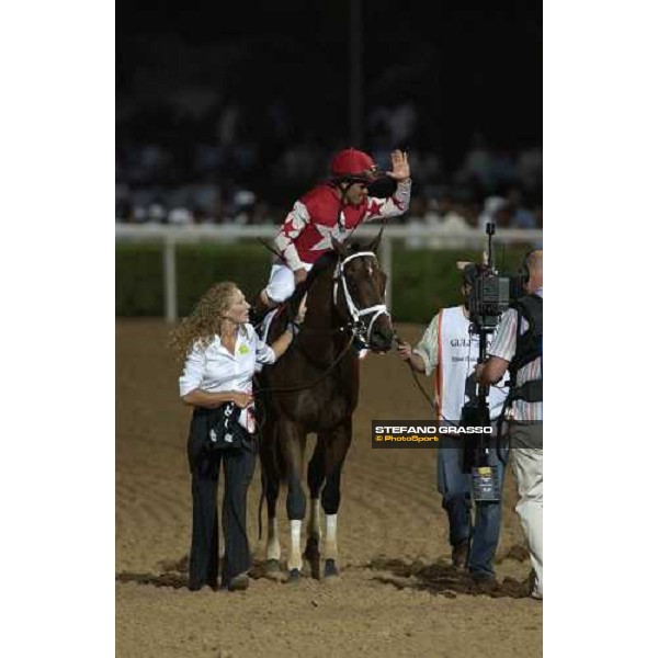 coming back for Javier Castellano on Saratoga County winner of Dubai Golden Shaeen Nad El Sheba- Dubai, 26th march 2005 ph. Stefano Grasso