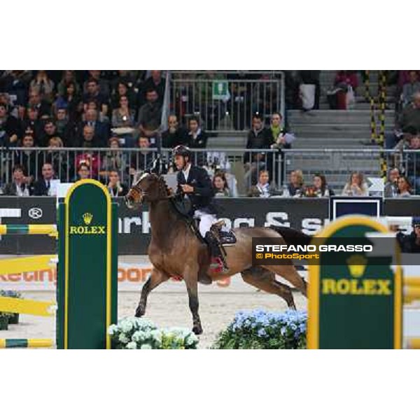 Luca Maria Moneta and Neptune Brecourt Rolex Fei World Cup Jumping Verona Fieracavalli 2012 Verona,11th nov.2012 ph.Stefano Grasso