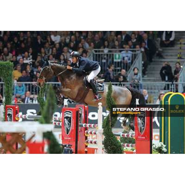 Luca Maria Moneta and Neptune Brecourt Rolex Fei World Cup Jumping Verona Fieracavalli 2012 Verona,11th nov.2012 ph.Stefano Grasso