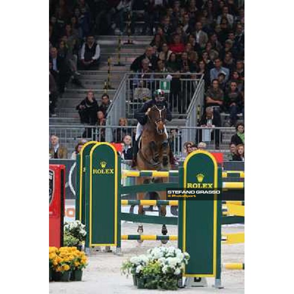 Luca Maria Moneta and Neptune Brecourt Rolex Fei World Cup Jumping Verona Fieracavalli 2012 Verona,11th nov.2012 ph.Stefano Grasso