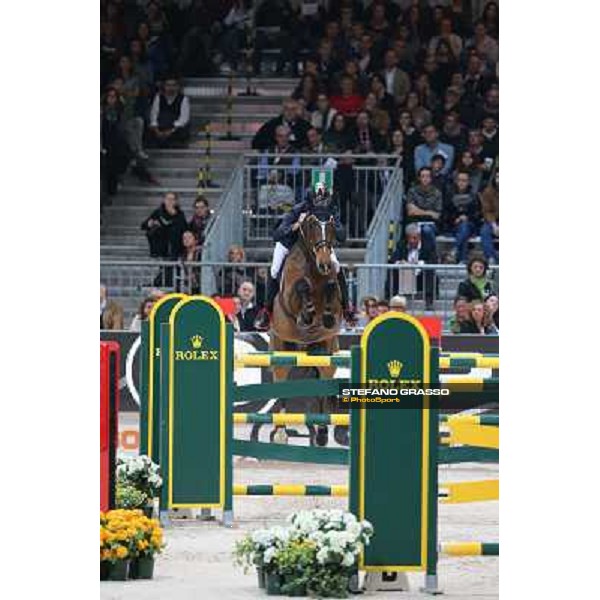 Luca Maria Moneta and Neptune Brecourt Rolex Fei World Cup Jumping Verona Fieracavalli 2012 Verona,11th nov.2012 ph.Stefano Grasso