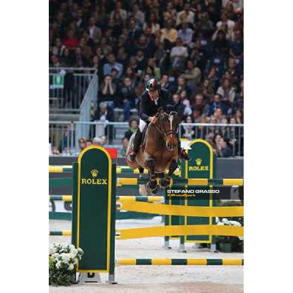 Luca Maria Moneta and Neptune Brecourt Rolex Fei World Cup Jumping Verona Fieracavalli 2012 Verona,11th nov.2012 ph.Stefano Grasso