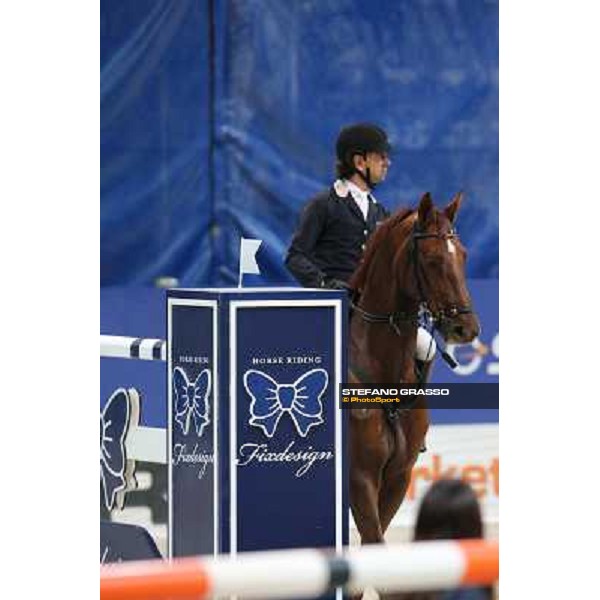 Natale Chiaudani and Fixdesign Almero 12 Rolex Fei World Cup Jumping Verona Fieracavalli 2012 Verona,11th nov.2012 ph.Stefano Grasso