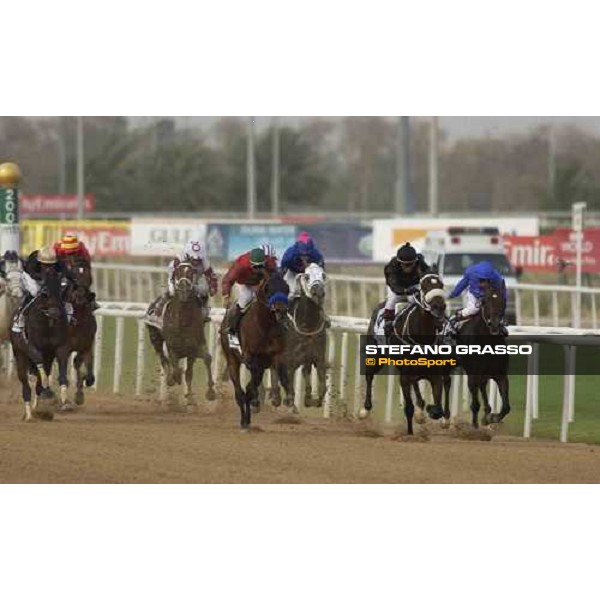 Weichong Marwing with Grand Emporium leads at last 100 meters to the line of Godolphin Mile Nad El Sheba- Dubai, 26th march 2005 ph. Stefano Grasso