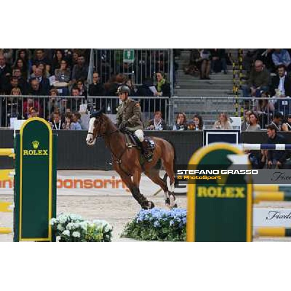 Simone Coata and Cannavaro 17 Rolex Fei World Cup Jumping Verona Fieracavalli 2012 Verona,11th nov.2012 ph.Stefano Grasso