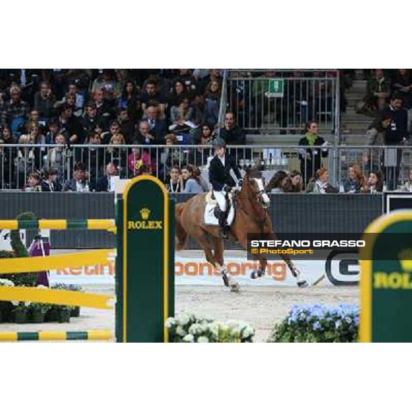 Jessica Sprunger and Palloubet d\'Halong Rolex Fei World Cup Jumping Verona Fieracavalli 2012 Verona,11th nov.2012 ph.Stefano Grasso