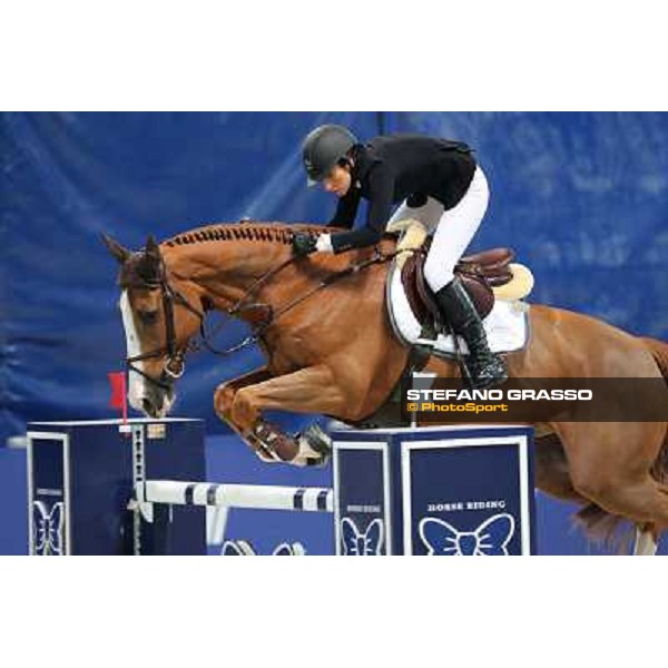 Jessica Sprunger and Palloubet d\'Halong Rolex Fei World Cup Jumping Verona Fieracavalli 2012 Verona,11th nov.2012 ph.Stefano Grasso